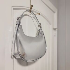 LD Chrome mirror Cresent purse